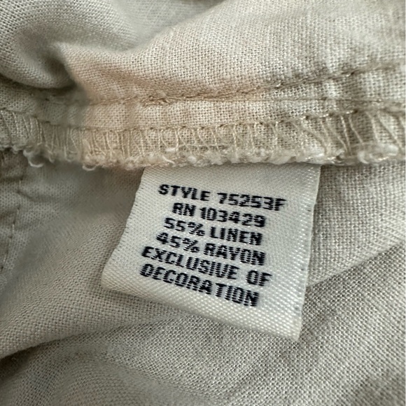 Cafe Marrakesh linen blend joggers size large - Picture 4 of 5